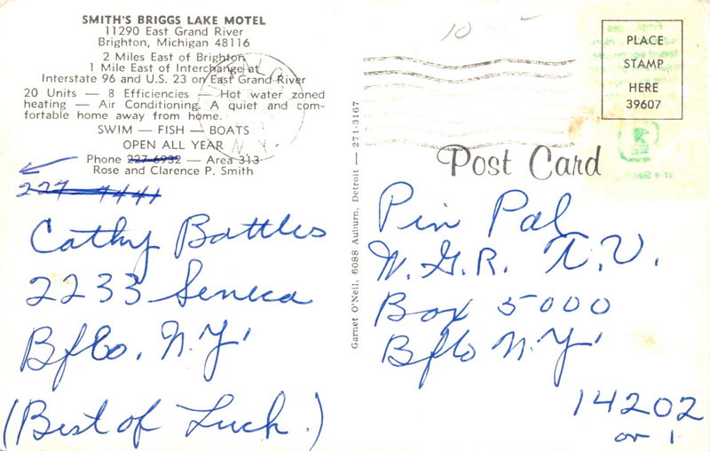 Smiths Briggs Lake Motel - Postcard (newer photo)